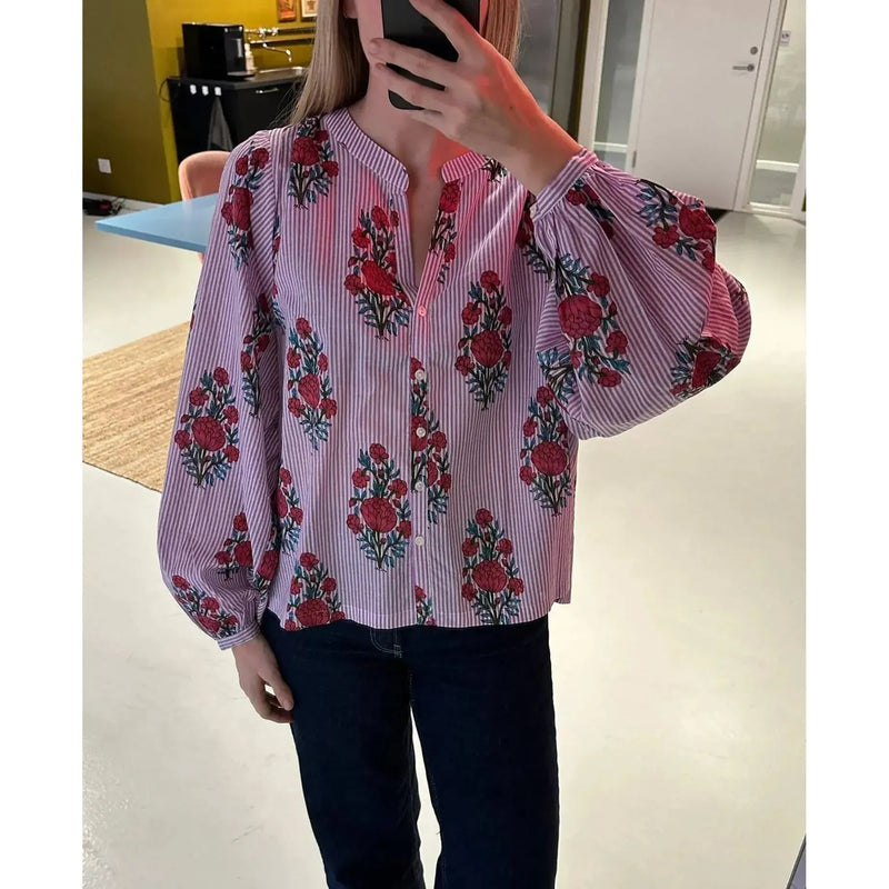 Sissel Edelbo, Lara Top, Poetic Puple-Sissel Edelbo-Minlillebutik.dk