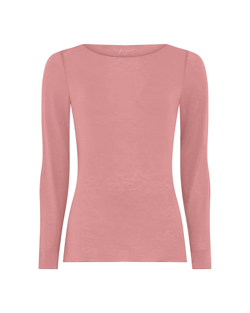 Frau, Lima Cashmere ls Boatneck Top, Ash Rose