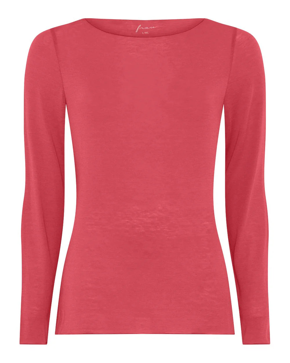 Frau, Lima Cashmere ls Boatneck Top, Garnet Rose