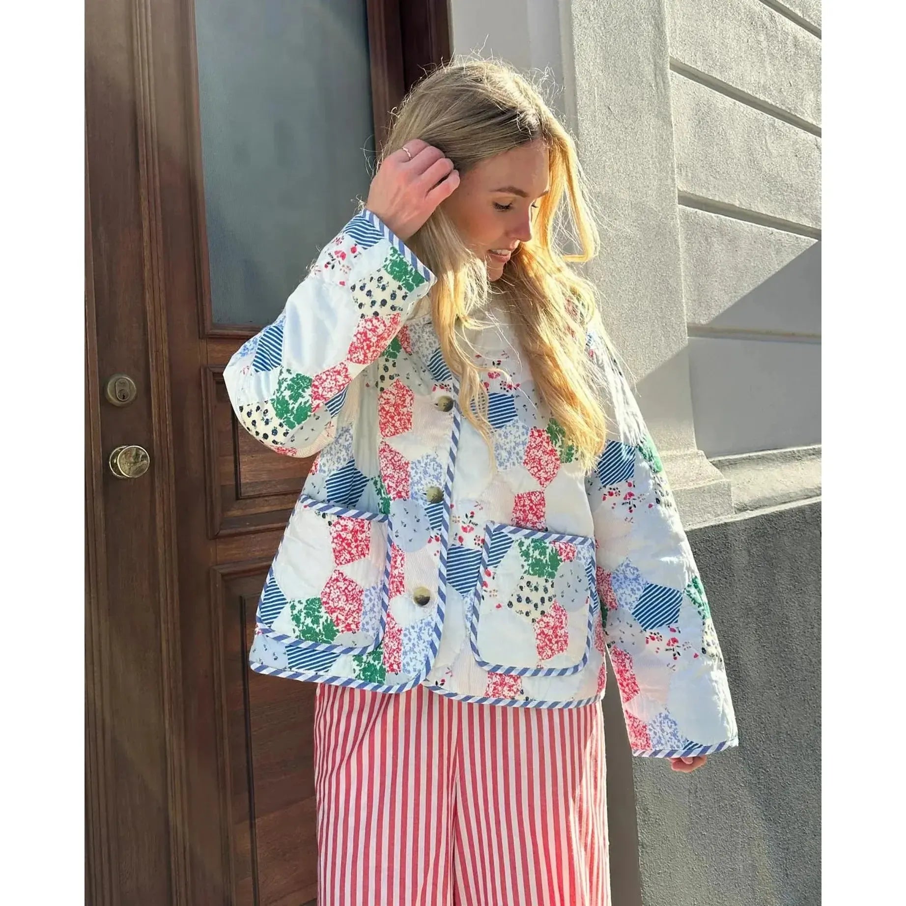 Sissel Edelbo, Lou Jacket, Snow Patchwork-Sissel Edelbo-Minlillebutik.dk