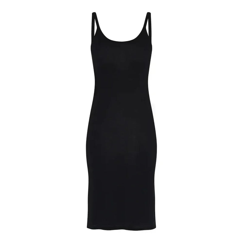 Frau, Linz Cashmere Singlet Dress, Black-Frau-Minlillebutik.dk