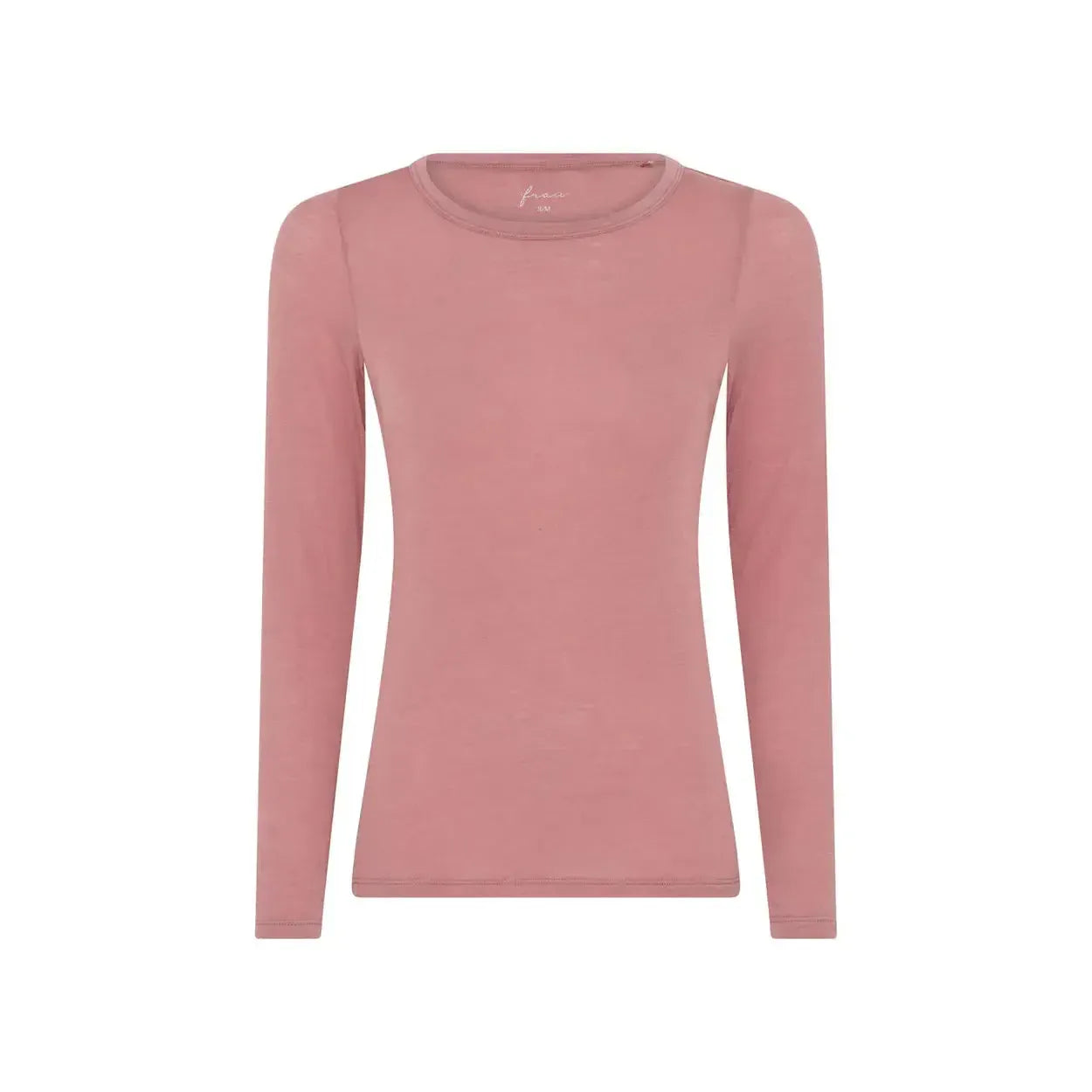 Frau, Lucca Cashmere LS O-neck Top, Ash Rose-Frau-Minlillebutik.dk