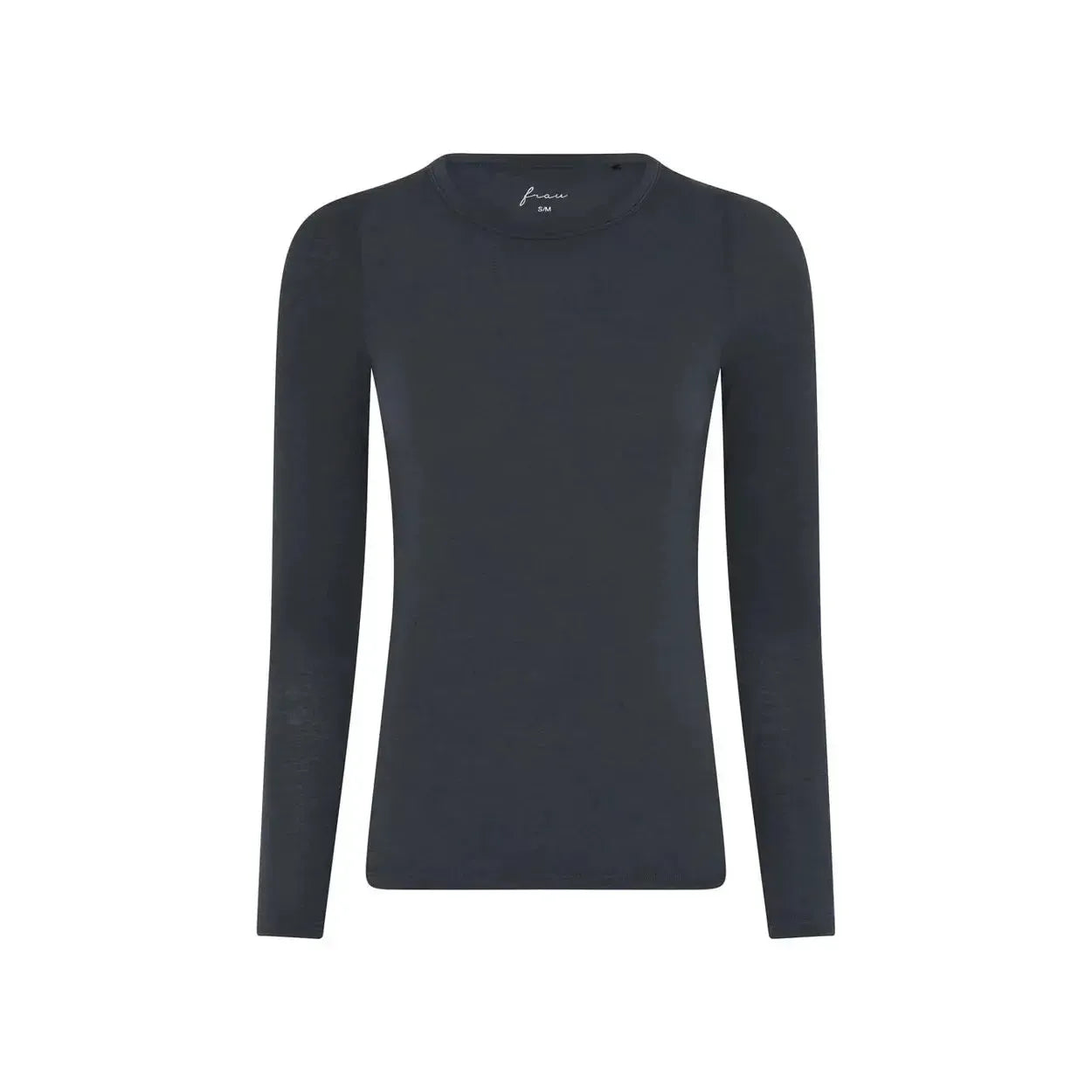 Frau, Lucca Cashmere LS O-neck Top, India Ink-Frau-Minlillebutik.dk