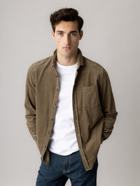 Mos Mosh Gallery, MMGAlden Corduroy Shirt Brindle