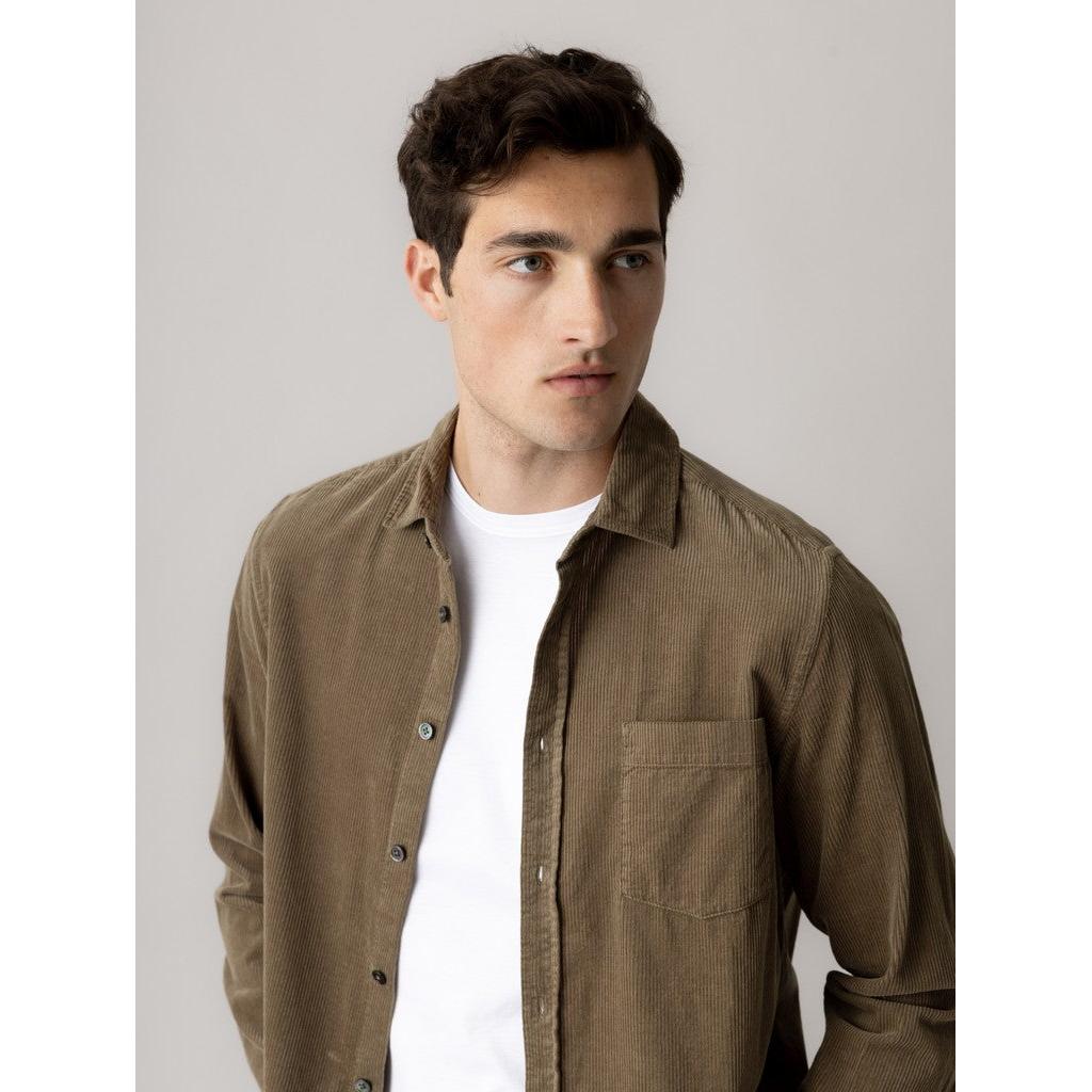 Mos Mosh Gallery, MMGAlden Corduroy Shirt, Brindle-Mos Mosh Gallery-Minlillebutik.dk