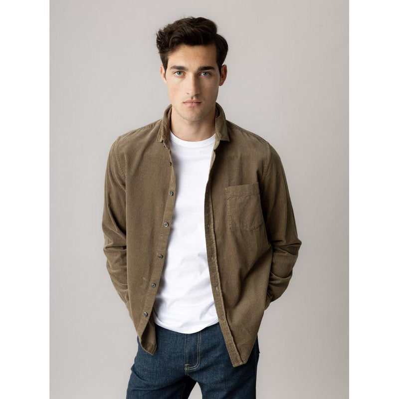 Mos Mosh Gallery, MMGAlden Corduroy Shirt, Brindle-Mos Mosh Gallery-Minlillebutik.dk