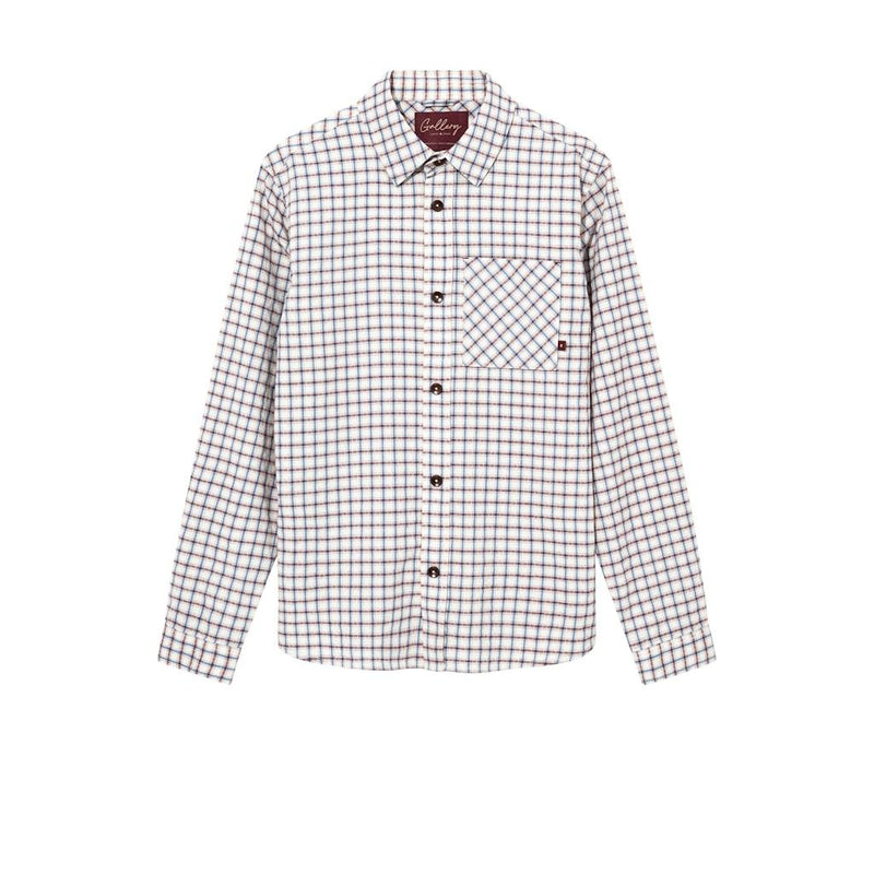 Mos Mosh Gallery, David Spring Check Shirt, Ecru-Mos Mosh Gallery-Minlillebutik.dk