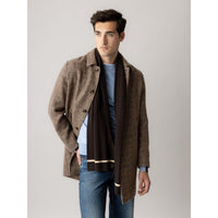 Mos Mosh, MMGKyle Wool Knit Scarf, Black Coffee