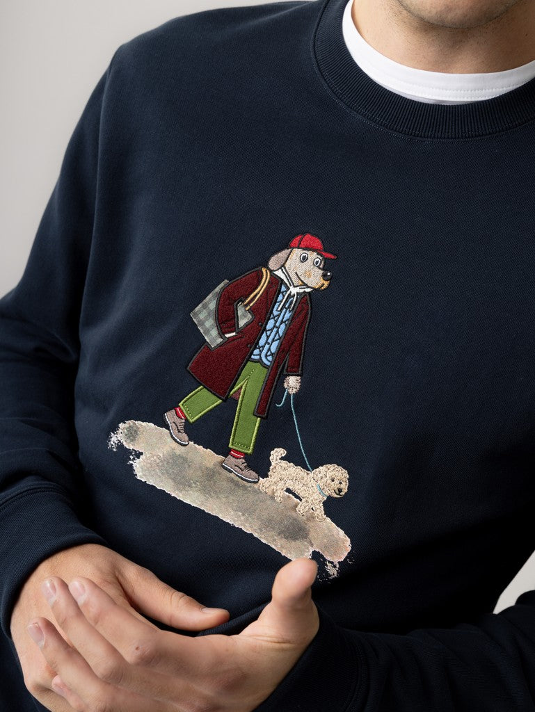 Mos Mosh Gallery, MMGLudvig Crew Sweat Navy