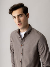 Mos Mosh Gallery, MMGMarco Flannel Shirt Brun