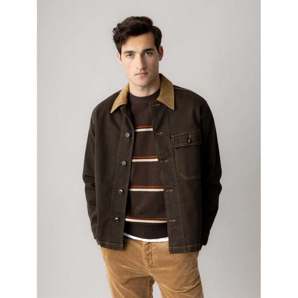 Mos Mosh Gallery, MMGJeppe College Jacket, Chocolate Brown
