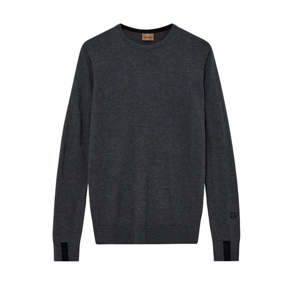 Mos Mosh Gallery, MMGAdam Soft Knit, Charcoal Melange
