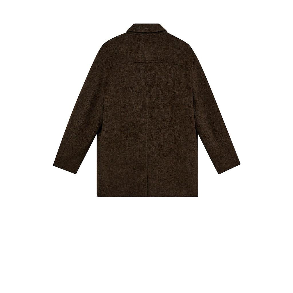 Mos Mosh Gallery, Barkley Wool Coat, Slate Black-Mos Mosh Gallery-Minlillebutik.dk