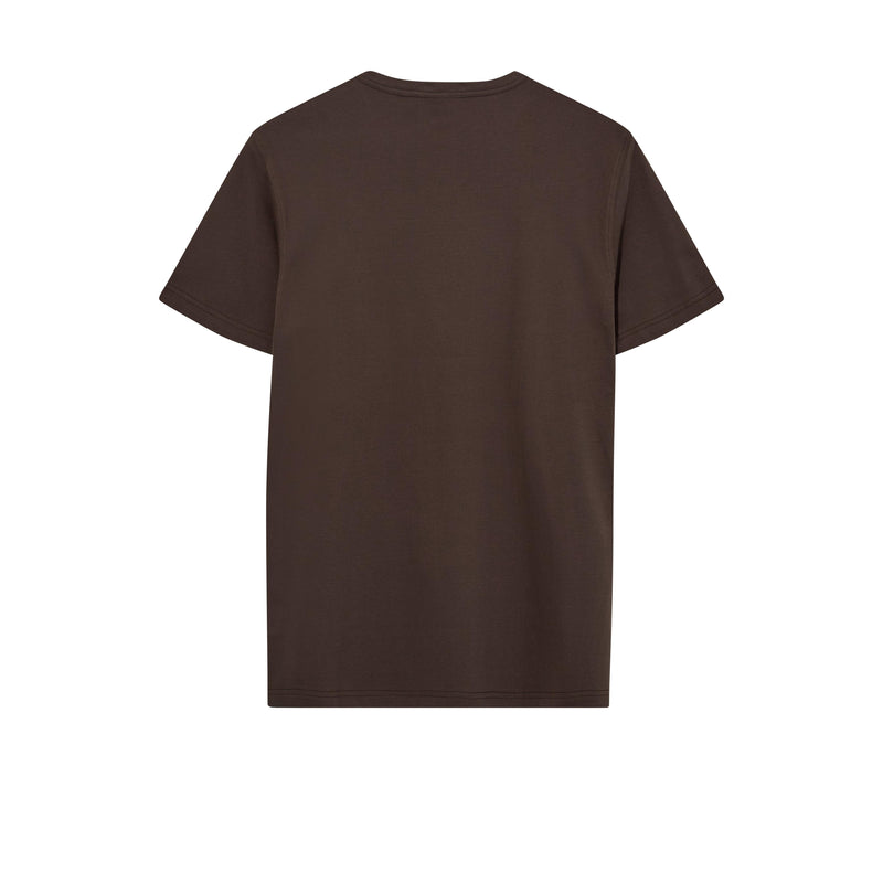 Mos Mosh Gallery, MMGPerry O-SS Tee, Chocolate Brown-Mos Mosh Gallery-Minlillebutik.dk