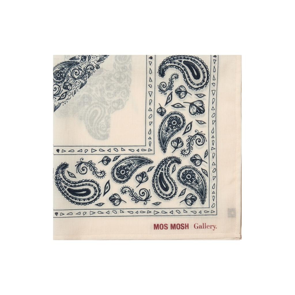 Mos Mosh Gallery, Martin Paisley Neckerchief, Ecru-Mos Mosh Gallery-Minlillebutik.dk