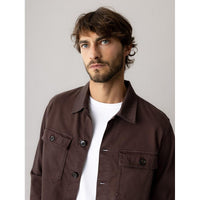Mos Mosh Gallery, MMGMatteo Soft Overshirt, Black Coffee
