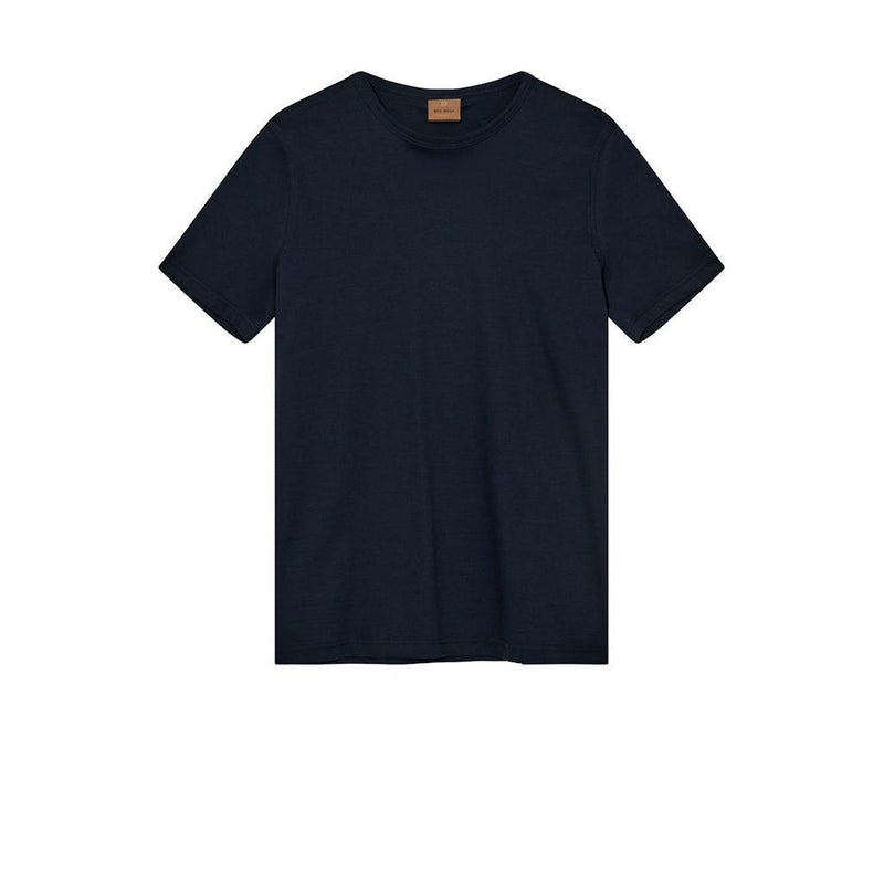 Mos Mosh Gallery, Perry O-SS Tee, Navy-Mos Mosh Gallery-Minlillebutik.dk