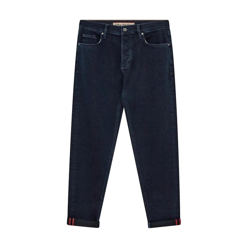 Mos Mosh Gallery, Andrew Blue Black Jeans, Blue Black Denim-Mos Mosh Gallery-Minlillebutik.dk