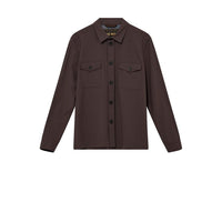 Mos Mosh Gallery, MMGBirk Traver Overshirt, Chocolate Brown