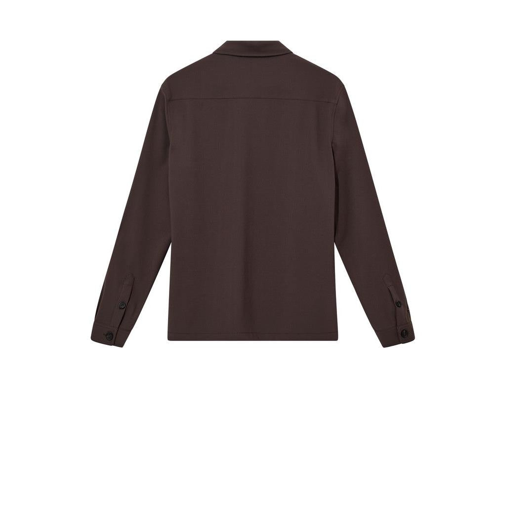Mos Mosh Gallery, MMGBirk Traver Overshirt, Chocolate Brown