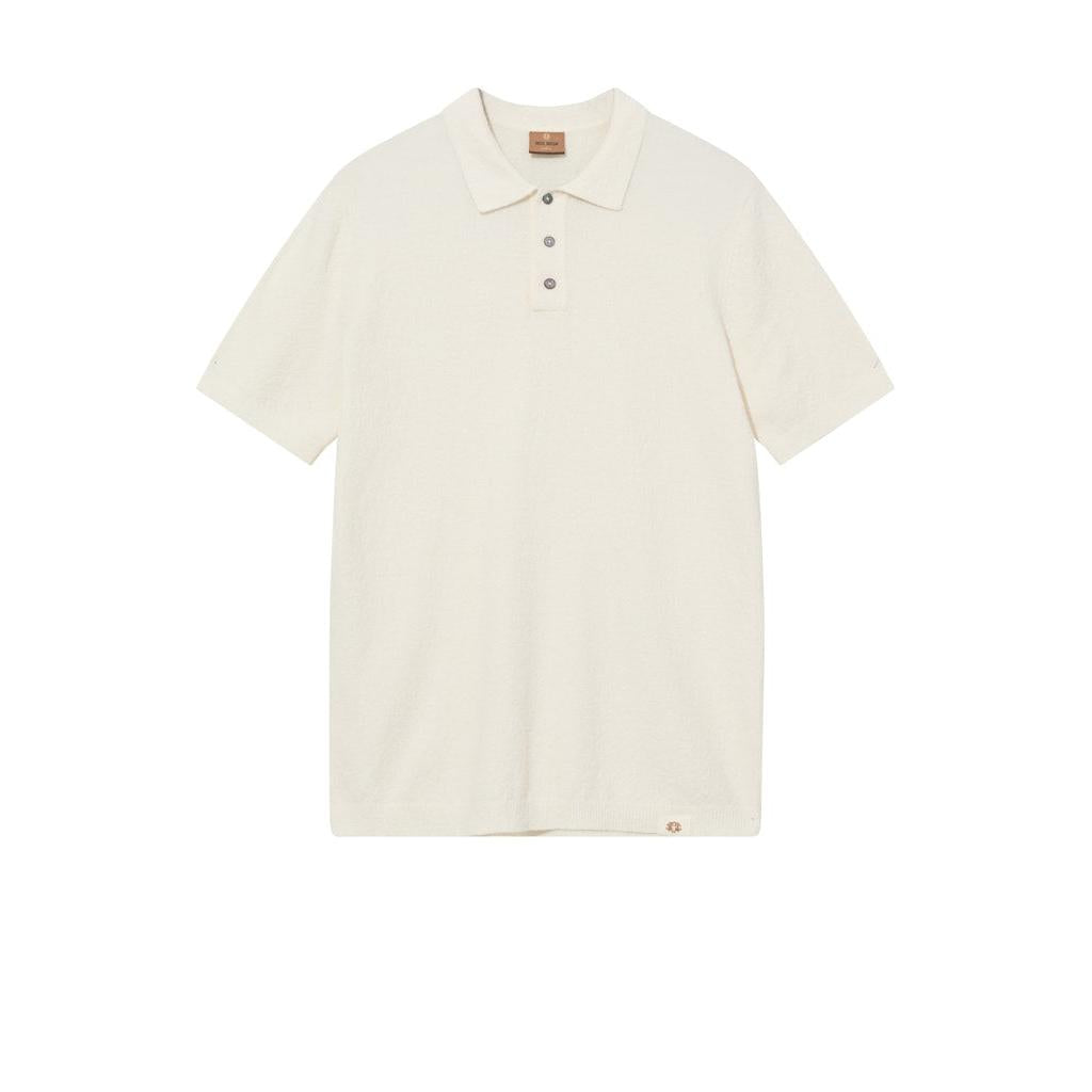 Mos Mosh Gallery, Kyle Bouclé SS Polo, Ecru