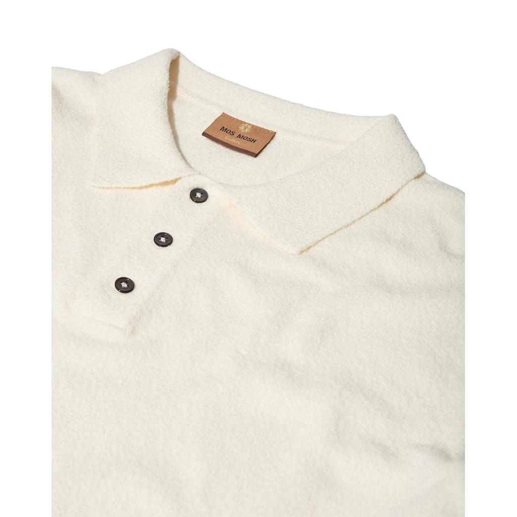 Mos Mosh Gallery, Kyle Bouclé SS Polo, Ecru