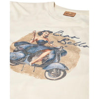 Mos Mosh Gallery, Ciao O-SS Tee, Ecru-Mos Mosh Gallery-Minlillebutik.dk