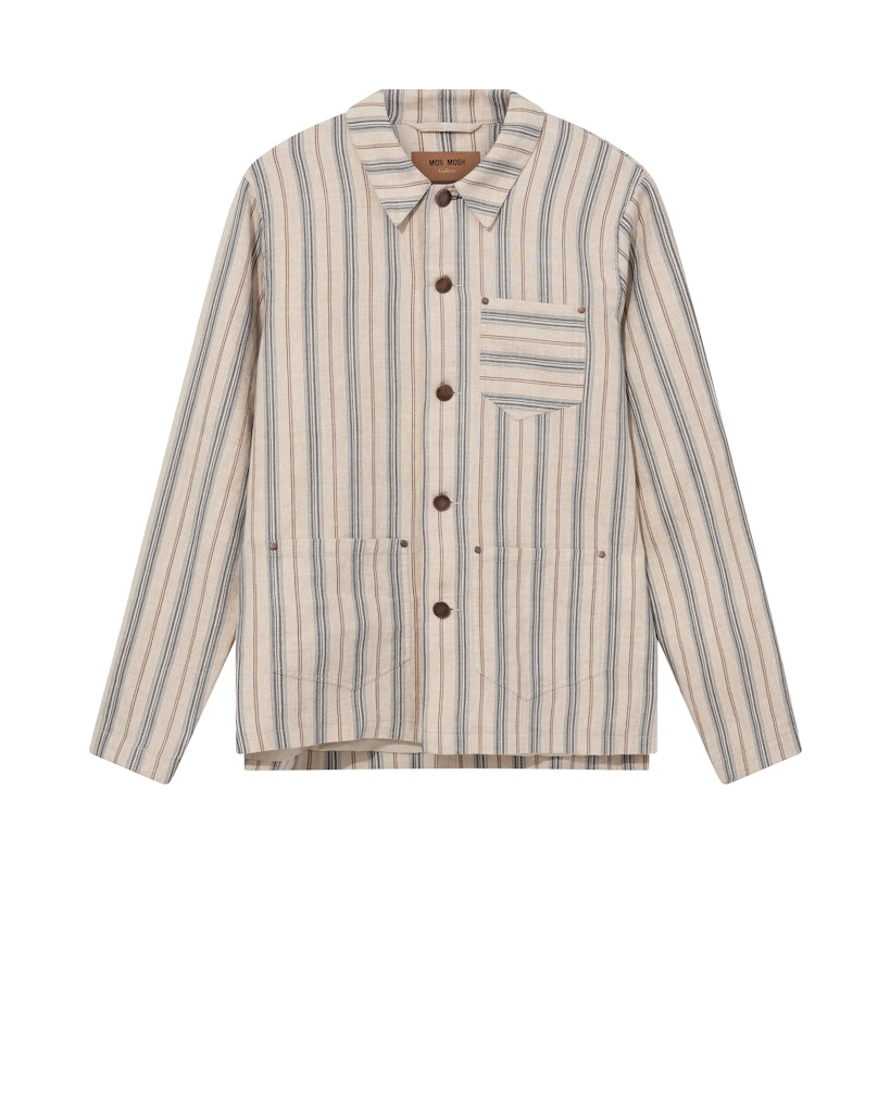 Mos Mosh Gallery, Mapham Stripe Jacket, Ecru
