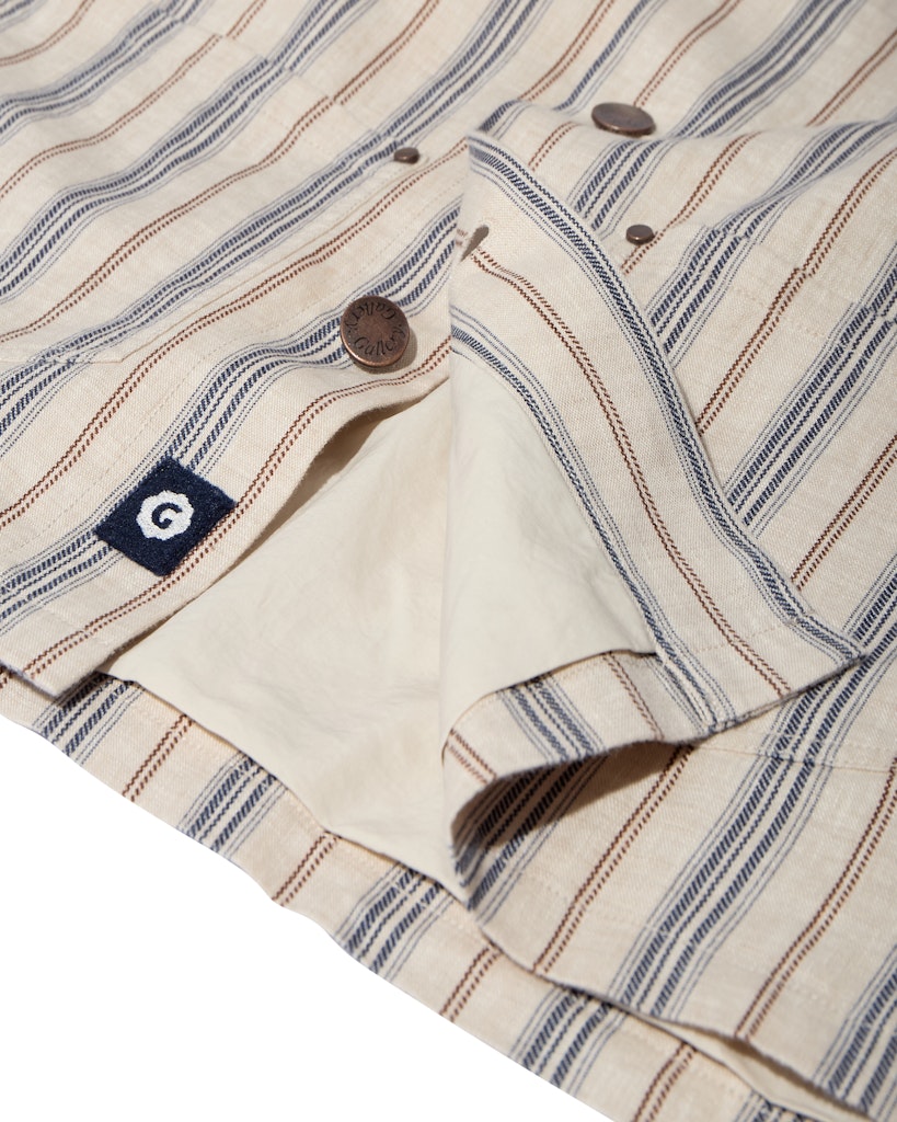 Mos Mosh Gallery, Mapham Stripe Jacket, Ecru