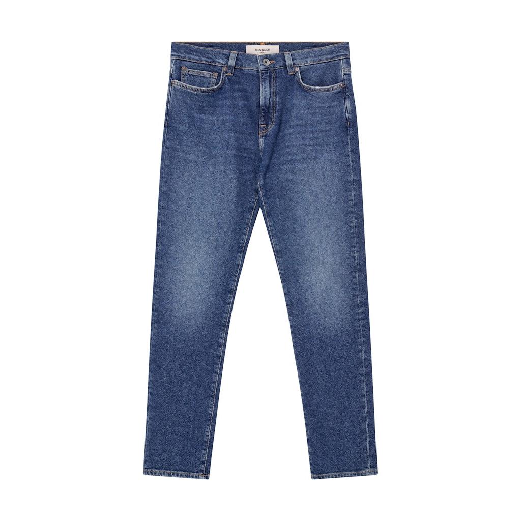 Mos Mosh Gallery, Andy Enigma Jeans, Blue Denim-Mos Mosh Gallery-Minlillebutik.dk