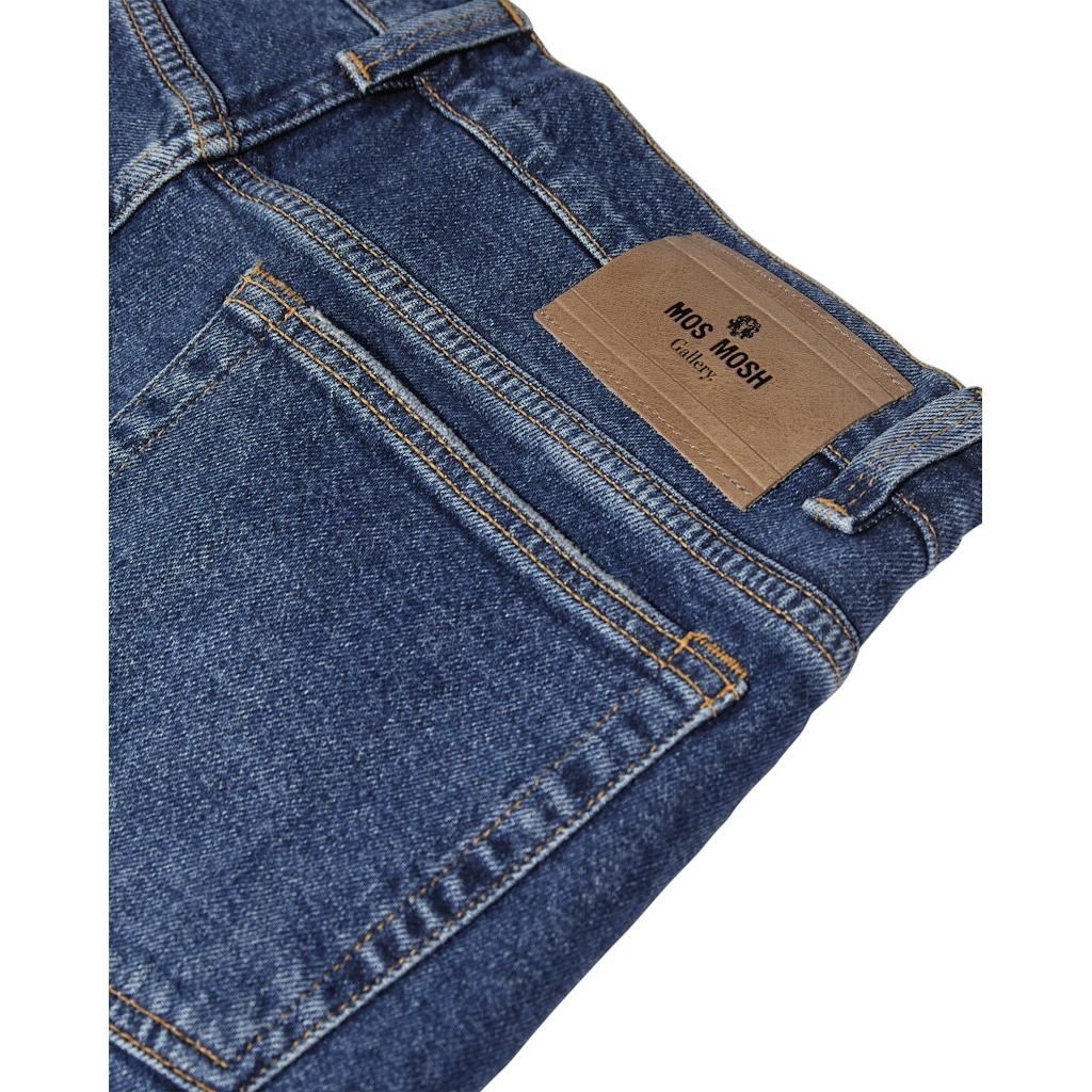 Mos Mosh Gallery, Andy Enigma Jeans, Blue Denim-Mos Mosh Gallery-Minlillebutik.dk