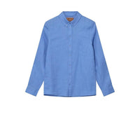 Mos Mosh Gallery, Theo Linen Shirt, Silver Lake Blue-Mos Mosh Gallery-Minlillebutik.dk