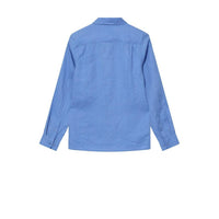 Mos Mosh Gallery, Theo Linen Shirt, Silver Lake Blue-Mos Mosh Gallery-Minlillebutik.dk