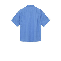 Mos Mosh Gallery, Theo Linen SS Shirt, Silver Lake Blue-Mos Mosh Gallery-Minlillebutik.dk