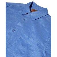 Mos Mosh Gallery, Theo Linen SS Shirt, Silver Lake Blue-Mos Mosh Gallery-Minlillebutik.dk