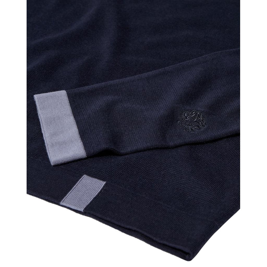 Mos Mosh Gallery, Justin Crew Neck Knit, Navy-Mos Mosh Gallery-Minlillebutik.dk