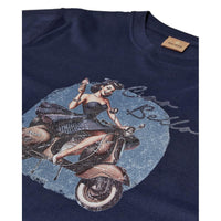 Mos Mosh Gallery, Ciao O-SS Tee, Navy-Mos Mosh Gallery-Minlillebutik.dk