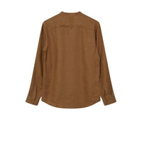 Mos Mosh Gallery, Theo Linen Stand Shirt, Toasted coconut-Mos Mosh Gallery-Minlillebutik.dk