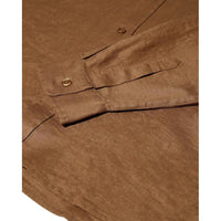 Mos Mosh Gallery, Theo Linen Stand Shirt, Toasted coconut-Mos Mosh Gallery-Minlillebutik.dk