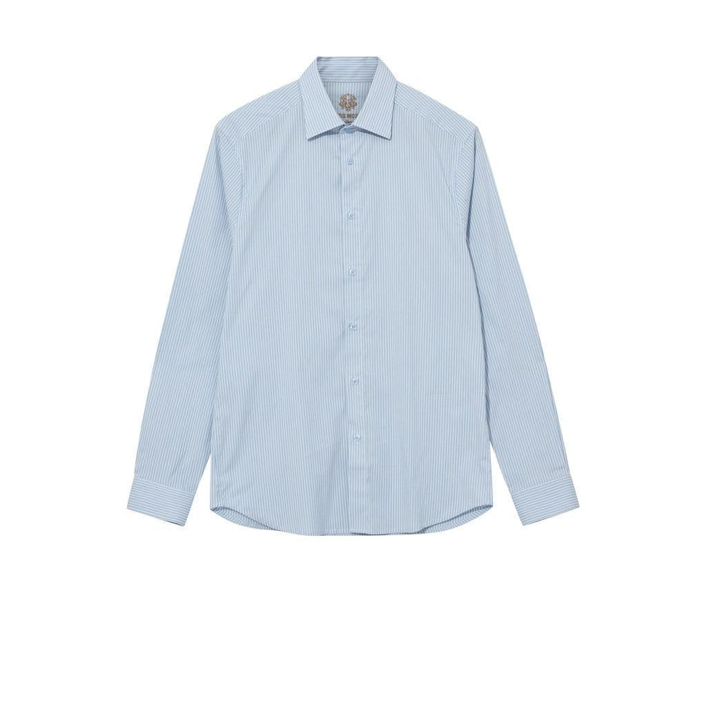 Mos Mosh Gallery, Manny Comfort Stripe Shirt, Flint Stone-Mos Mosh Gallery-Minlillebutik.dk