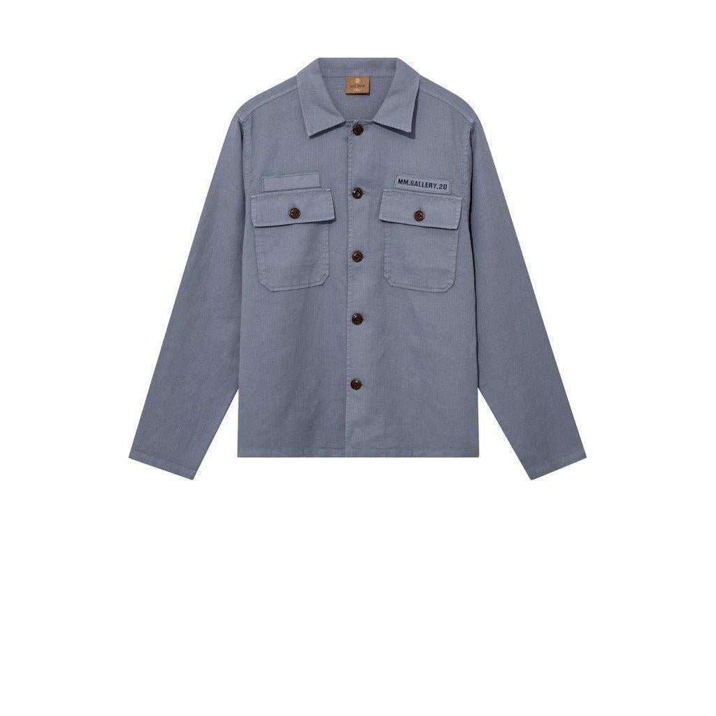 Mos Mosh Gallery, Marcello Porro Uniform Overshirt, Flint Stone-Mos Mosh Gallery-Minlillebutik.dk