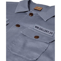 Mos Mosh Gallery, Marcello Porro Uniform Overshirt, Flint Stone-Mos Mosh Gallery-Minlillebutik.dk