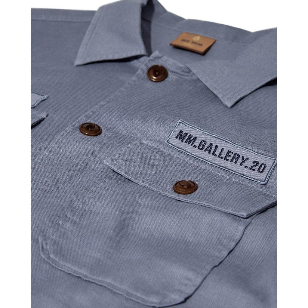 Mos Mosh Gallery, Marcello Porro Uniform Overshirt, Flint Stone-Mos Mosh Gallery-Minlillebutik.dk