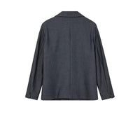 Mos Mosh Gallery Jacob Deflex Overshirt – Navy og Chocolate Brown