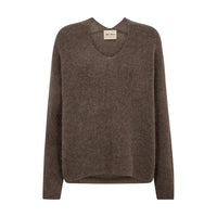 Mos Mosh, Thora V-Neck Knit, Falcon