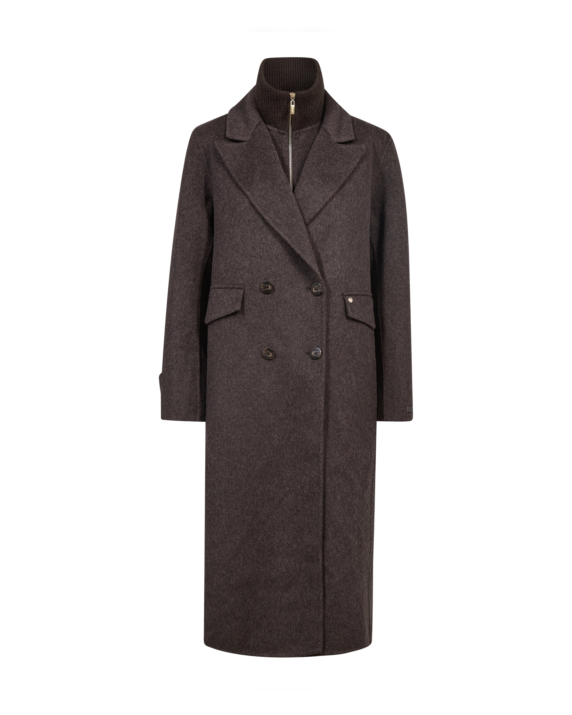 Mos Mosh, Alva Loisa Mock Neck Coat, Delicioso