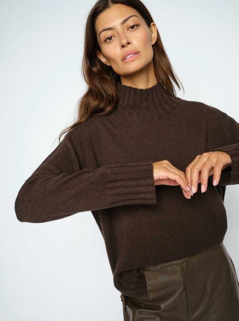 Mos Mosh , MMAima Cashmere Highneck Knit Brun