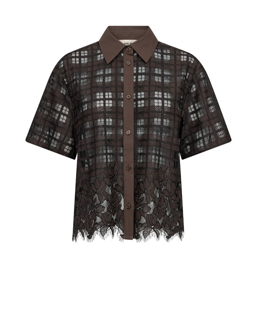 Mos Mosh, MMLia Checko SS Lace Shirt, Delicioso