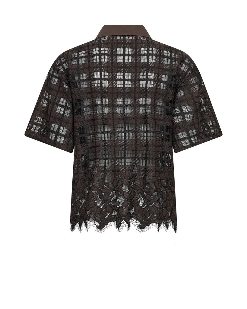 Mos Mosh, MMLia Checko SS Lace Shirt, Delicioso