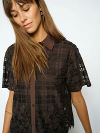 Mos Mosh, MMLia Checko SS Lace Shirt, Delicioso